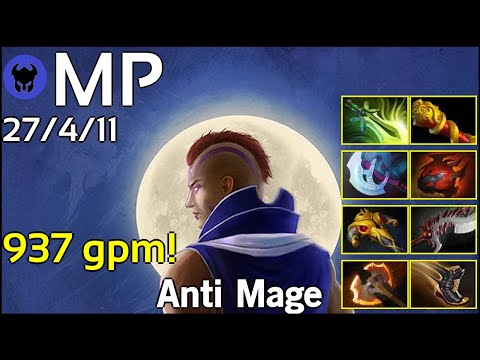 937 gpm! MP [Fnatic] plays Anti Mage!!! Dota 2 7.21