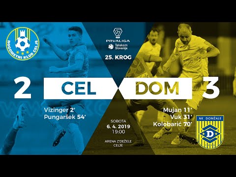 25.krog: Celje - Domžale 2:3 ; Prva liga Telekom Slovenije 2018/2019