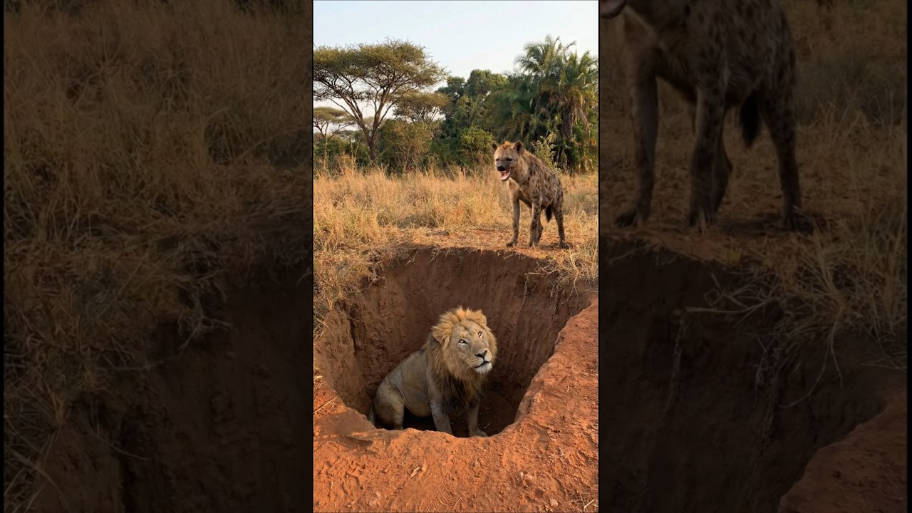 사자를 놀린 하이에나의 최후