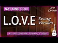 LOVE / Nat King Cole - Acoustic Female Karaoke with Chords