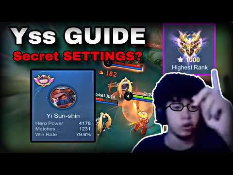 You're Playing YSS Wrong! Secret Settings!? | 1000 Stars Pro Player YSS Guide | Mobile Legends
