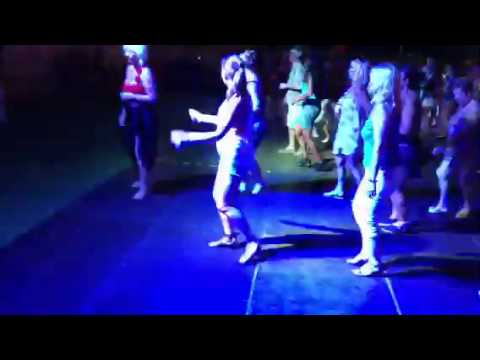 Ceroc girls try line dancing