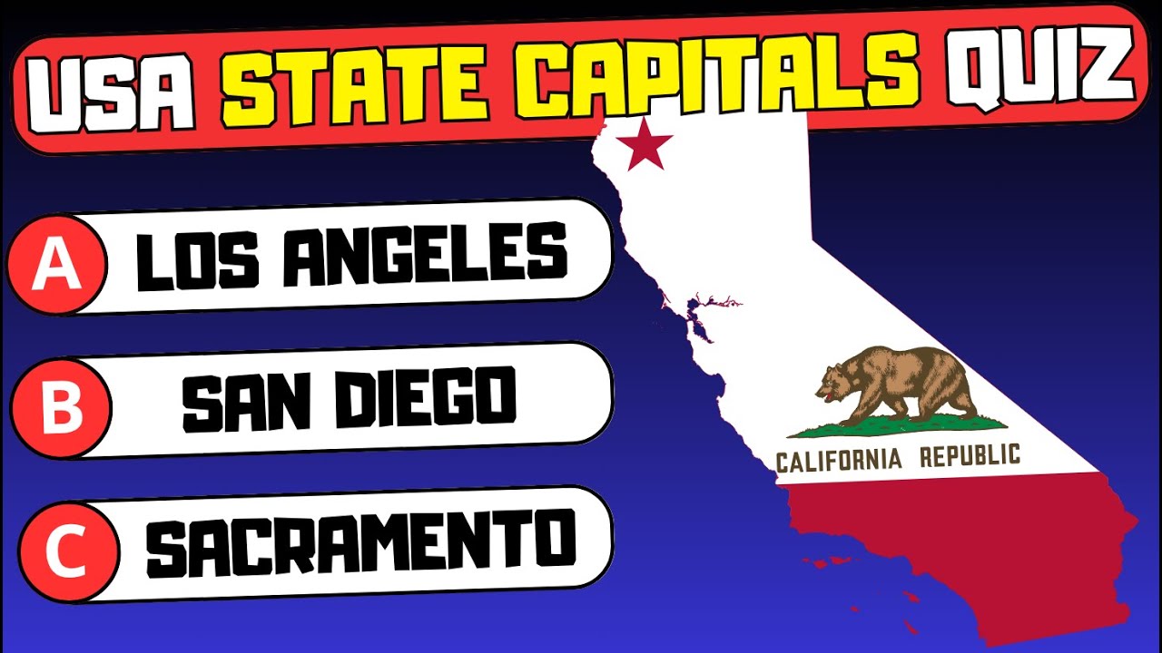 🇺🇸 U.S. STATE CAPITALS QUIZ: Can You Score 50/50?