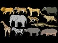 African Animals 8 Bit TheKidsPictureShow