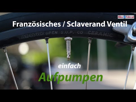 Französisches Ventil - Sclaverand-Ventil Aufpumpen | Alles Fahrrad 37