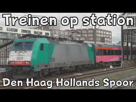 Treinen op station Den Haag HS