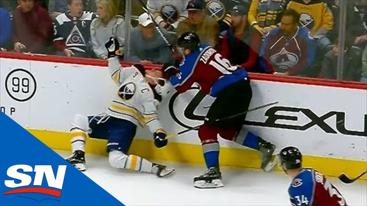 VIDÉO: OUCH...Le gros Zadorov ASSASINE Jack Eichel...