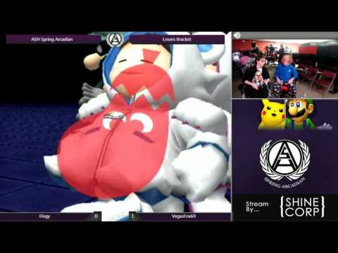 Elegy (Pikachu/Ice Climbers) vs VegasFox69 (Luigi) - ASH Spring Arcadian Project M Loser's Bracket