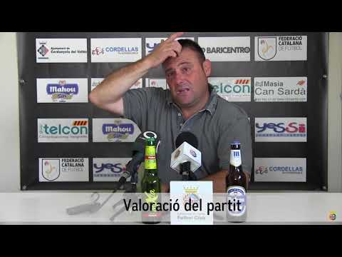 CFC - SANTFELIUENC FC. Roda de premsa de Toni Carrillo, entrenador Cerdanyola FC (24/9/17)