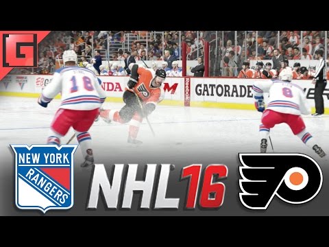 NHL 16 - New York Rangers VS. Philadelphia Flyers - Full Match - Ps4 Gameplay