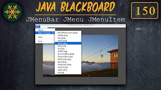 Download the video "150 JavaBlackboard How to Display and Select Images in Java with JMenuBar, JMenu, and JMenuItem"