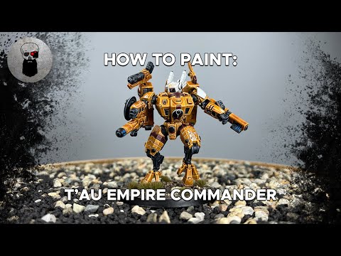 Contrast+ How to Paint: T'au Empire Commander in Enforcer Armour