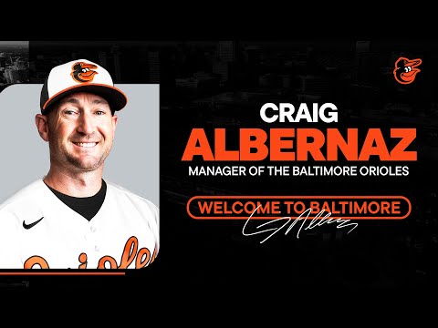 Press Conference Introducing New Manager Craig Albernaz | Baltimore Orioles