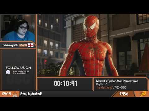 Marvel's Spider-Man Remastered | The Heist Any% VS Turf War any% Speedrun by rebeldragon95 | BSG Onl