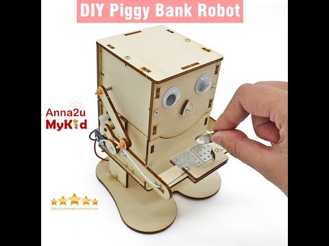 Robot Piggy Bank Assembly Tutorial