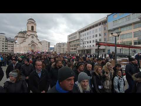 Litija i moleban za spas pravoslavnog naroda i svetinja u Crnoj Gori - Pale 1.3.2020.