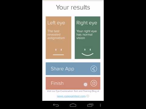 Astigmatism Test Video