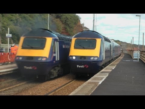 Trains At Dawlish Station In Devon 21/9/11