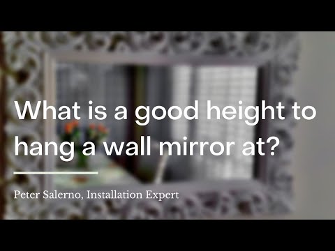 YouTube video about: How high to hang mirror over dresser?