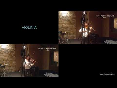 A 3D Printed violin versus a 100 Year Old Wooden Violin / Comparison Test by ViolinoDigitale