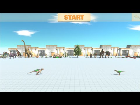 CARNIVORE DINO + REPTILES VS HERBIVORE DINO + GIANT INVERTEBRATES  || Animal Revolt Battle Simulator