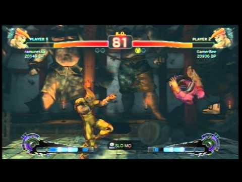 SSF4 [A vs A]: ramunekka(#5 Adon) vs GamerBee(#2 Adon) Ep.160