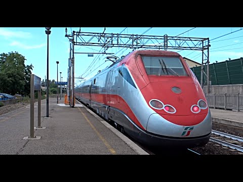 TRENI IN TRANSITO ALTA VELOCITA Treno Frecciarossa 1000,ETR500,Italo EVO,Frecciargento,Frecciabianca