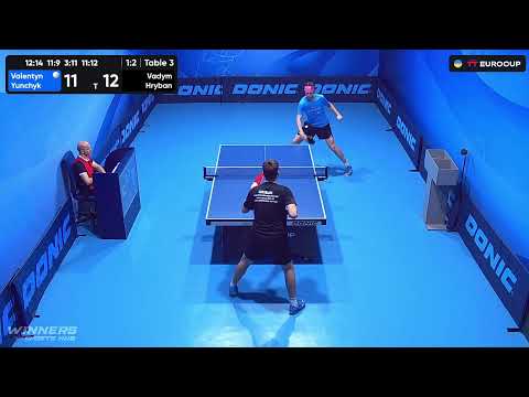 10:20 Valentyn Yunchyk - Vadym Hryban 22.08.2023 TT Euro.Cup  Ukraine Star. TABLE 3