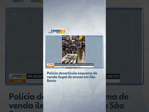 Polícia desarticula esquema de venda ilegal de armas em São Bento