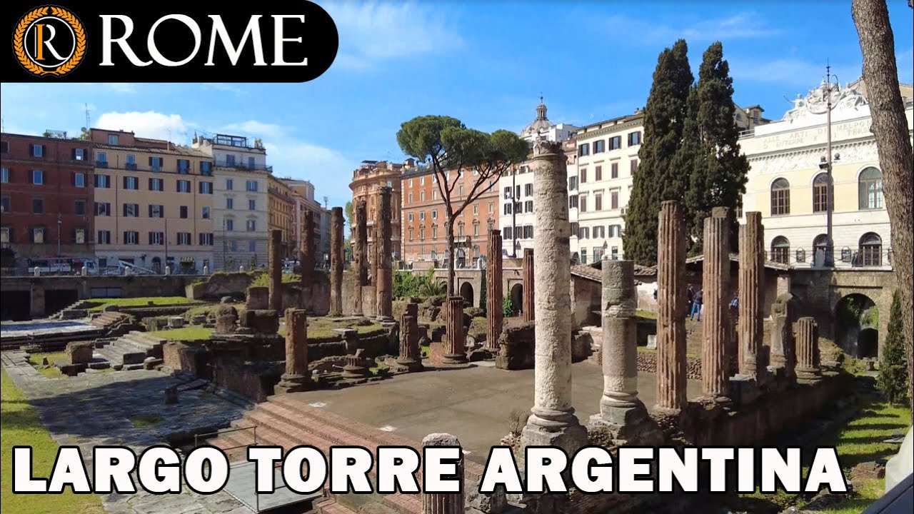 Embark on an enchanting walking tour of the Largo di Torre Argentina.