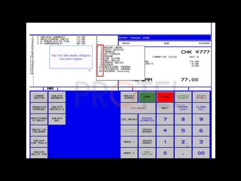 MICROS 9700 | 04.Operasyon | 02.İade
