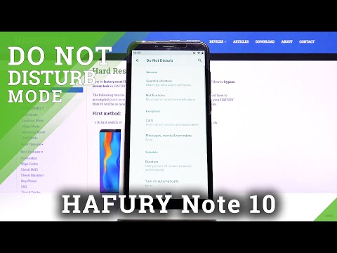 How to Enable Do Not Disturb Mode on HAFURY Note 10 – Turn On Do Not Disturb Mode