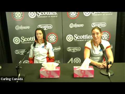 Draw 15 - Media Scrum - 2021 Scotties Tournament of Hearts