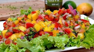 Esta es la ensalada de mango más deliciosa que podrás probar. 😋
