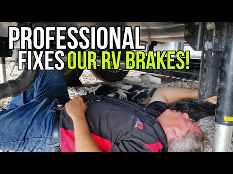 Dexter sent their BEST to Fix our horrible RV brake installation! Part 1 of 2