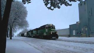 preview picture of video 'BNSF 2822 South, 1-19-10'