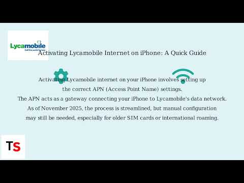 How to Activate Lycamobile Internet on iPhone – APN Settings & Data Setup