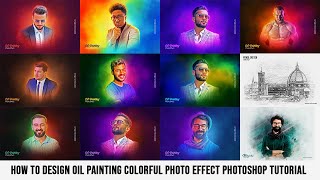 12+ Oil Painting Colorful Photo Effect Photoshop Tutorial