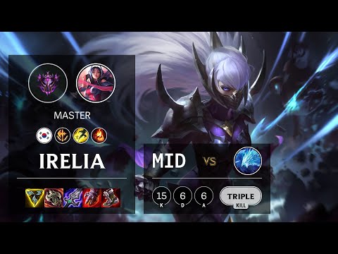 Irelia Mid vs Anivia - KR Master Patch 10.25b