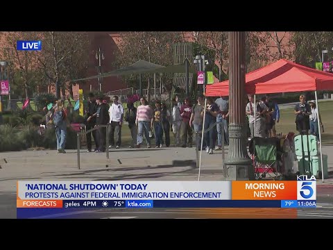 'ICE Out' protests planned across L.A. as activists call for nationwide shutdown