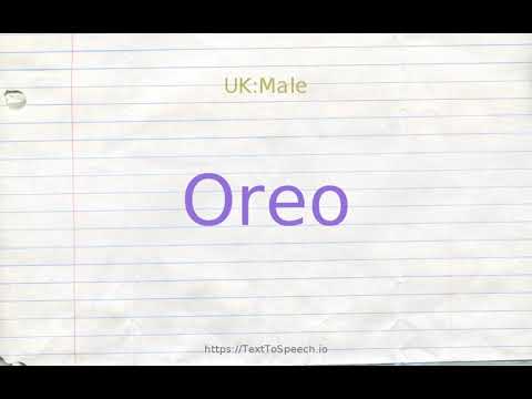 How to pronounce oreo