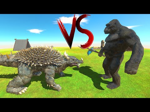 MONSTER BATTLE #15 | KING KONG VS ANGUIRUS - Animal Revolt Battle Simulator