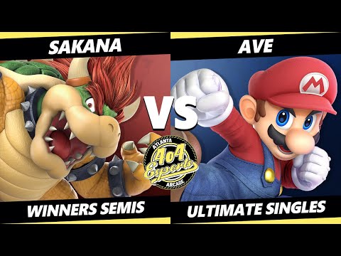 4o4 Smash Night 67 Winners Semis - Ave (Mario) Vs. Sakana (Bowser) SSBU Ultimate Tournament