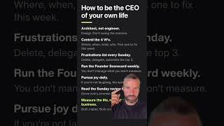 The best CEOs don’t just build businesses. They design lives.
