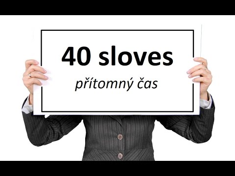 Aprenda 40 verbos em tcheco e como usá-los no presente / časování sloves - přítomný čas