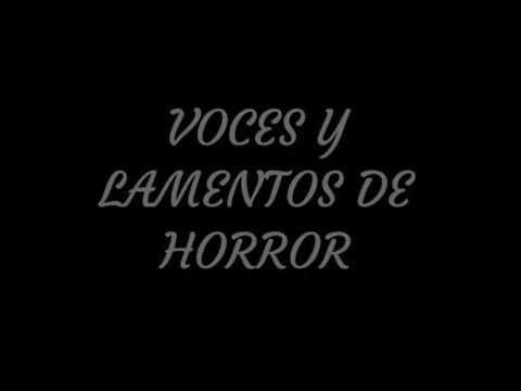 VOCES Y LAMENTOS DE  HORROR ( RELATOS DE SUSPENSO )