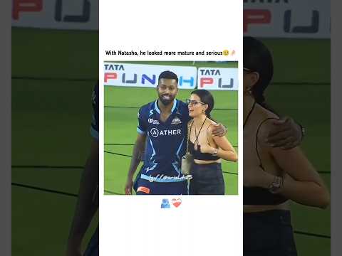 He looks like a Mature man with Natasha.🫂❤️‍🩹😭#love #icc #hardikpandya #natashastankovic #worldcup