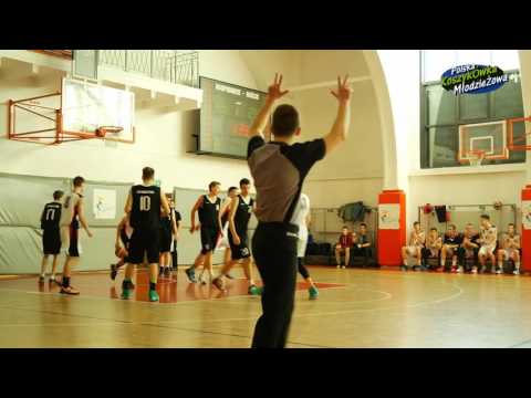 U16 Końcówka 2 kwarty meczu Polonia Warszawa - SPK Białystok 16/01/2016