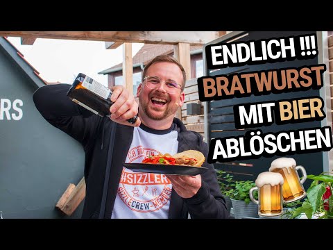 DEBLUSHING Bratwurst with BEER??? 😱 We grill delicious BEER BRATS! 🤩 This is how beer goes with b...