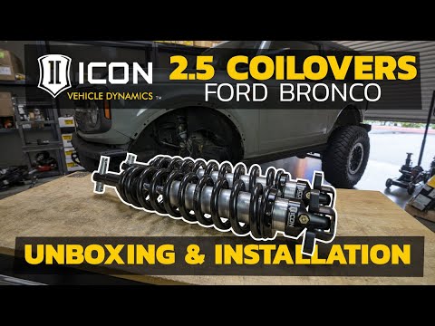 Bronco Shock Stage 4 - Icon Coilovers Unboxed & Installed
